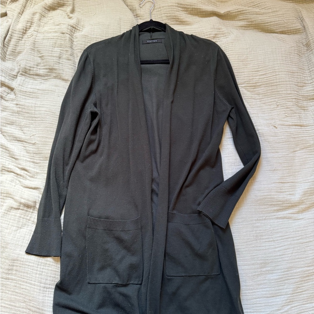 Cyrus Forest Green Knit Cardigan